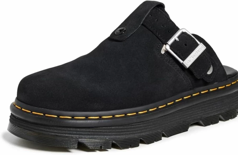 Dr. Martens Women's Zebzag Fur-Lined Slide Mules - Warm Winter Slippers