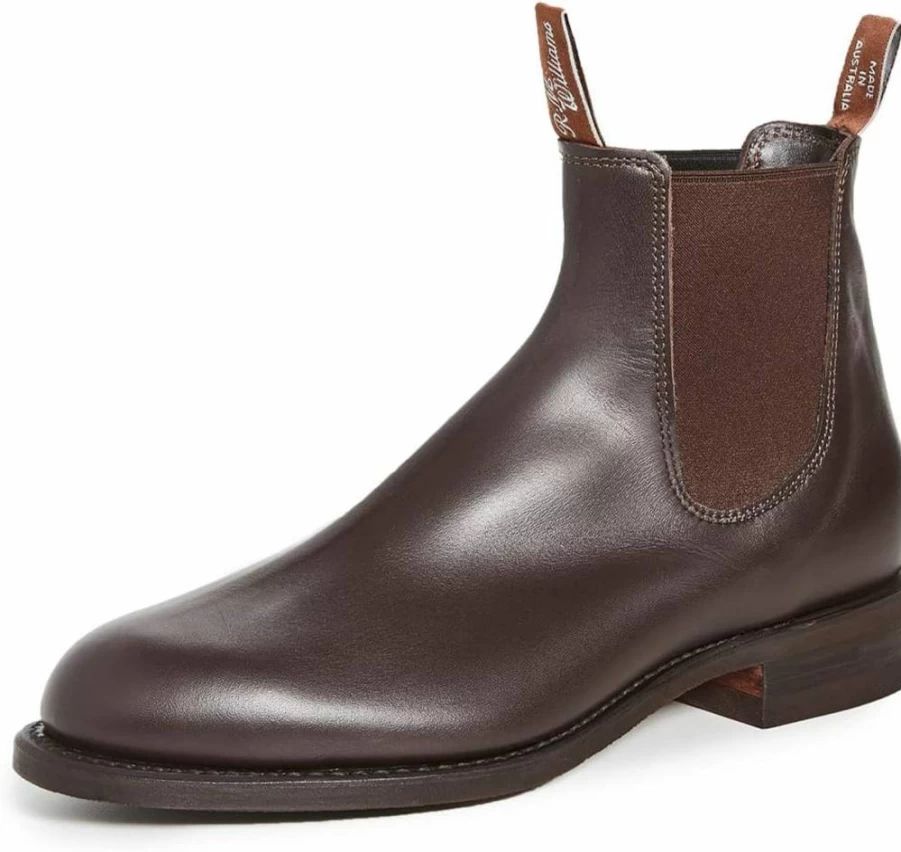 R.M. Williams Men's Comfort Turnout Boots - Durable Leather Work Boots for Men