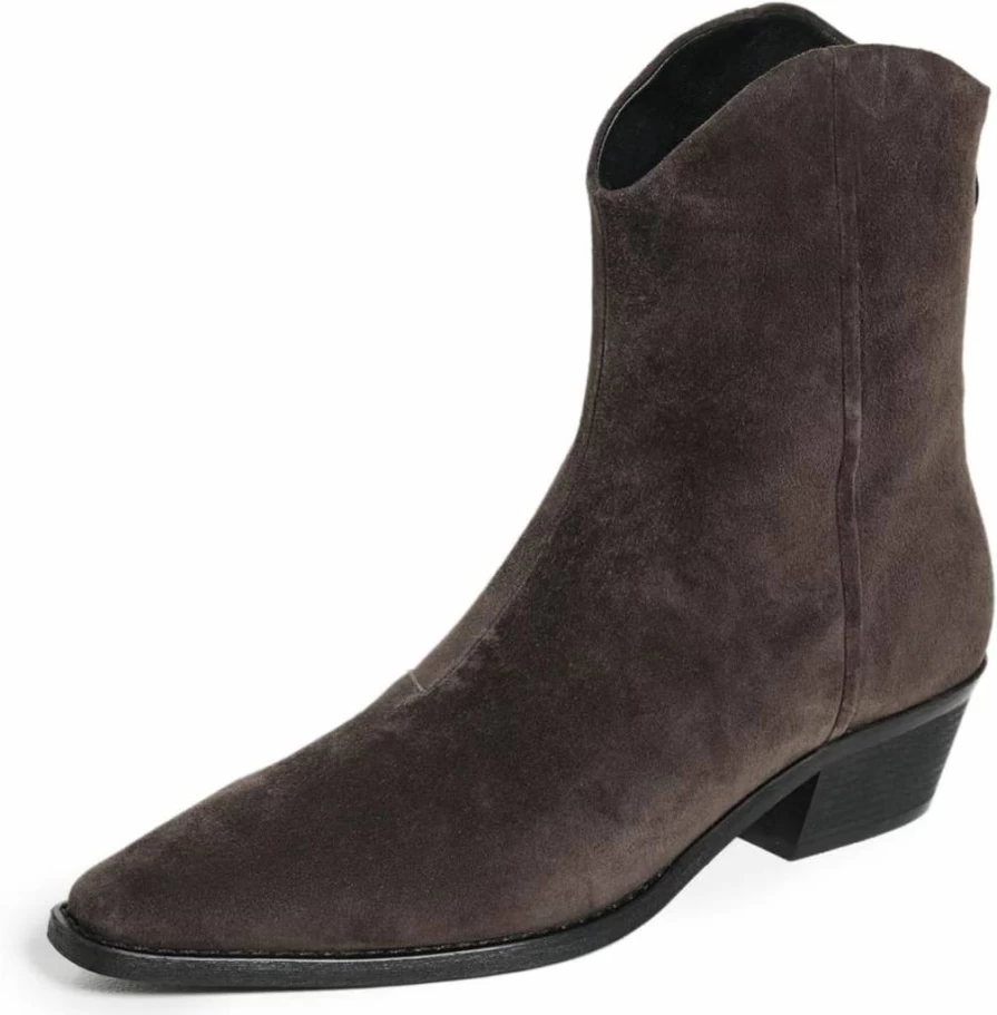 Black Suede Studio Women's Reed Boots - Suede Ankle Booties for Women - Comfortable & Stylish Casual Footwear