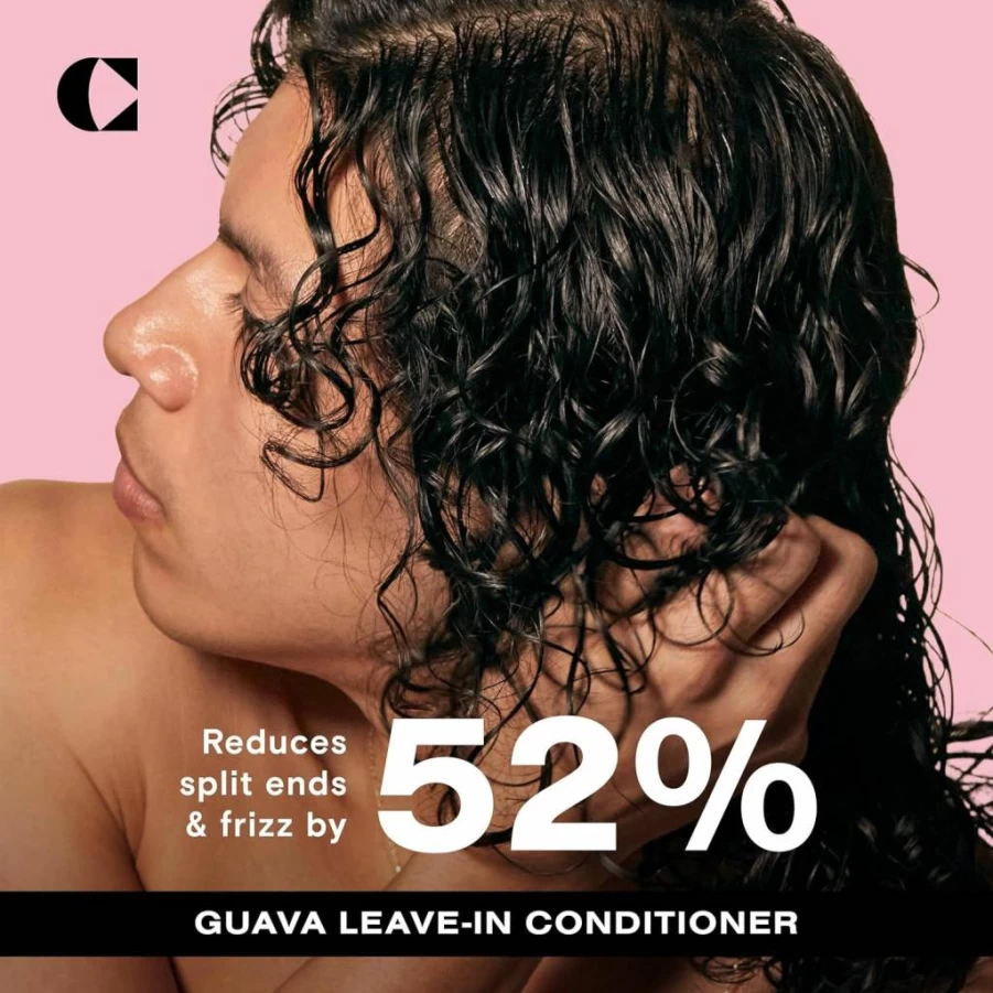 Ceremonia Guava Leave-In Conditioner for Deep Hydration & Repair with Tamarind, Avocado – 6.7 Fl Oz (200ml) Hair Cream