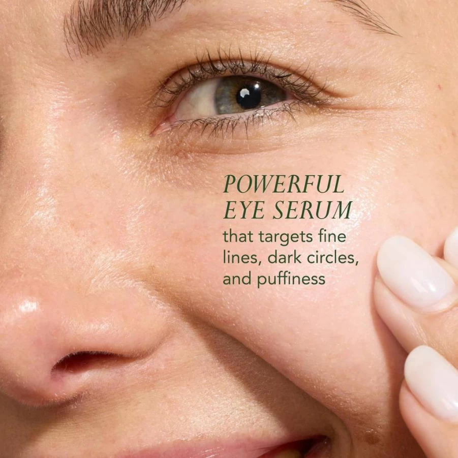 KAT BURKI Anti-Aging Eye Serum with Vitamin C & 1% Retinol - Reduces Fine Lines, Puffiness, Dark Circles - 0.5 Fl Oz Rose Hip Recovery Treatment