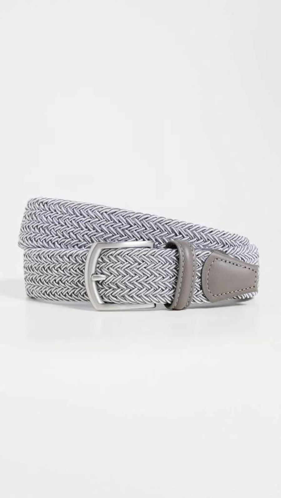 Anderson's Men's 38mm Grey Nylon Woven Belt - Adjustable Casual Strap