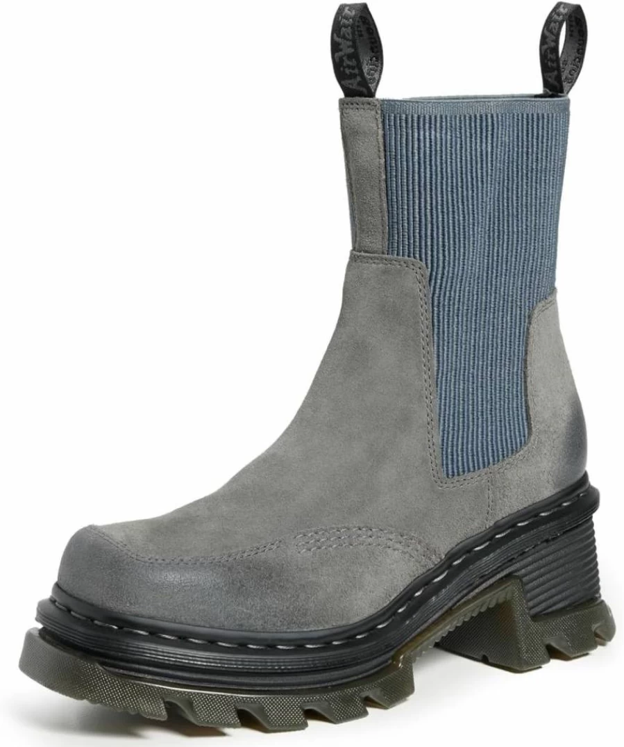 Dr. Martens Women's Corran Leather Chelsea Boots - Slip-Resistant Ankle Booties with Air-Cushioned Sole