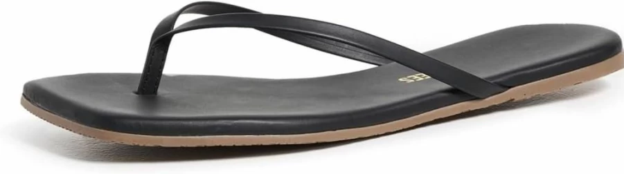 TKEES Women's Lily Square Toe Flip Flops - Comfortable Sandals for Summer
