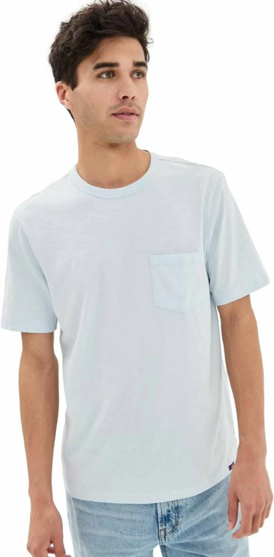 Faherty Men's Sunwashed Cotton Pocket T-Shirt - Casual Short Sleeve Tee