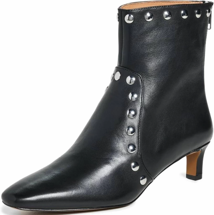 Madewell Women's Dimes Kitten Heel Ankle Boots with Stud Details