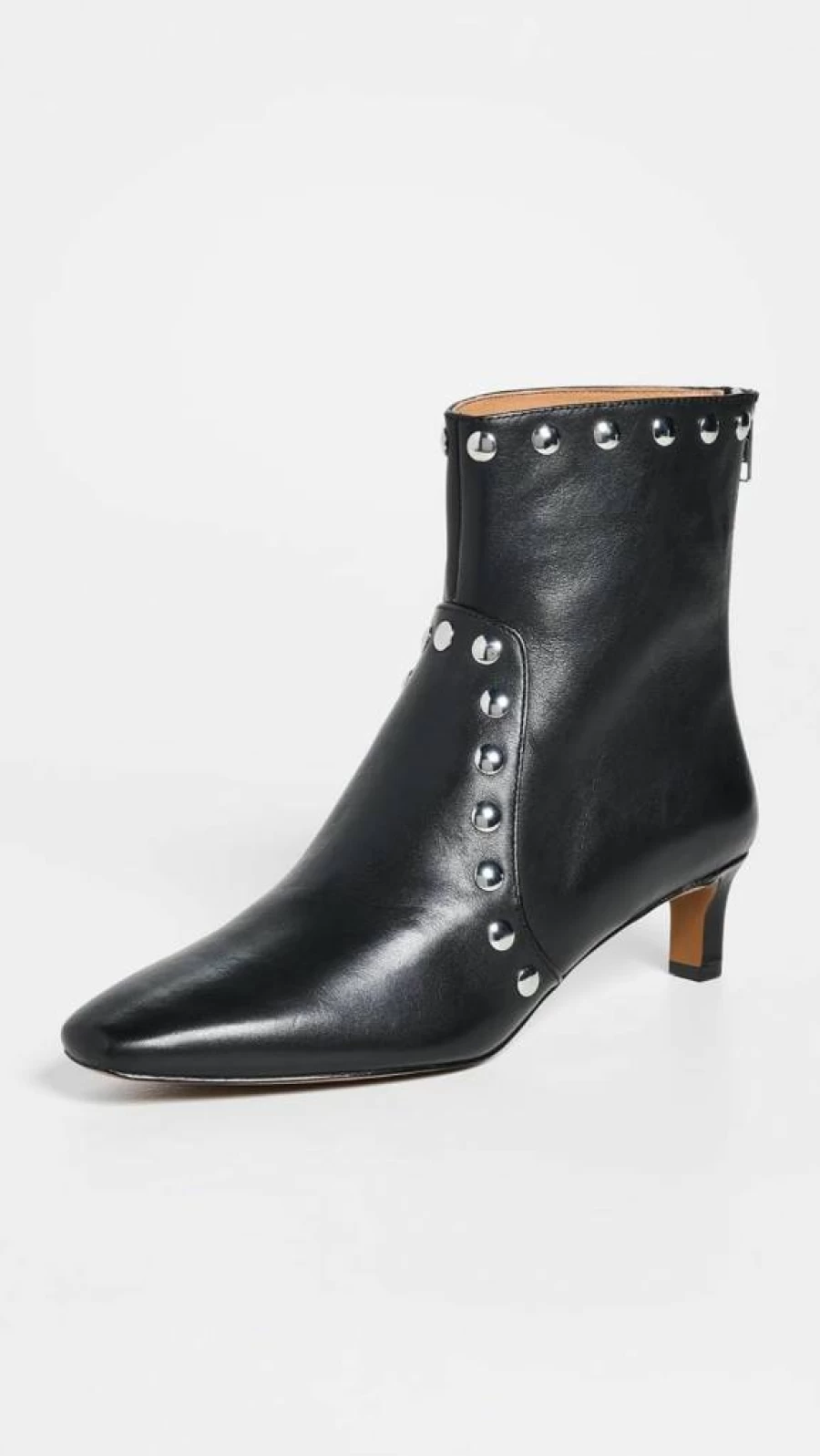 Madewell Women's Dimes Kitten Heel Ankle Boots with Stud Details