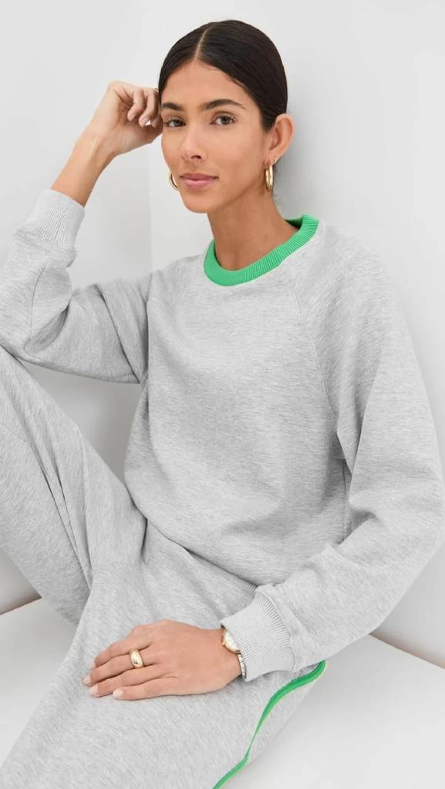 LE BOP Women's Helene Casual Pullover Sweatshirt - Comfortable & Stylish Crewneck Top