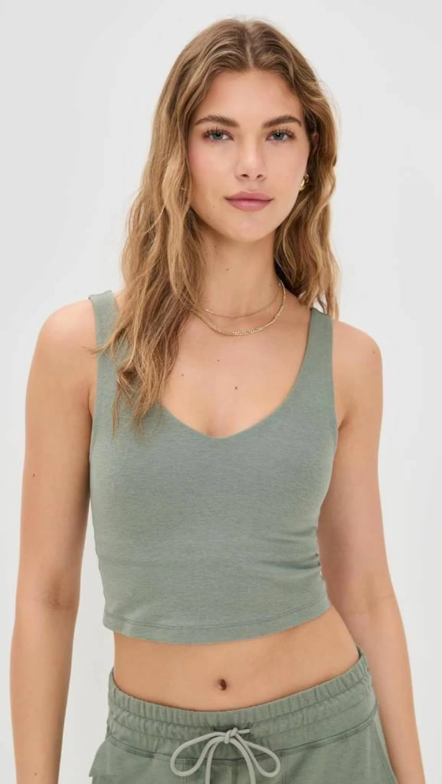 Beyond Yoga Women's Spacedye Good Day Cropped Tank Top - Soft Stretch Yoga Tee for Workouts & Comfort