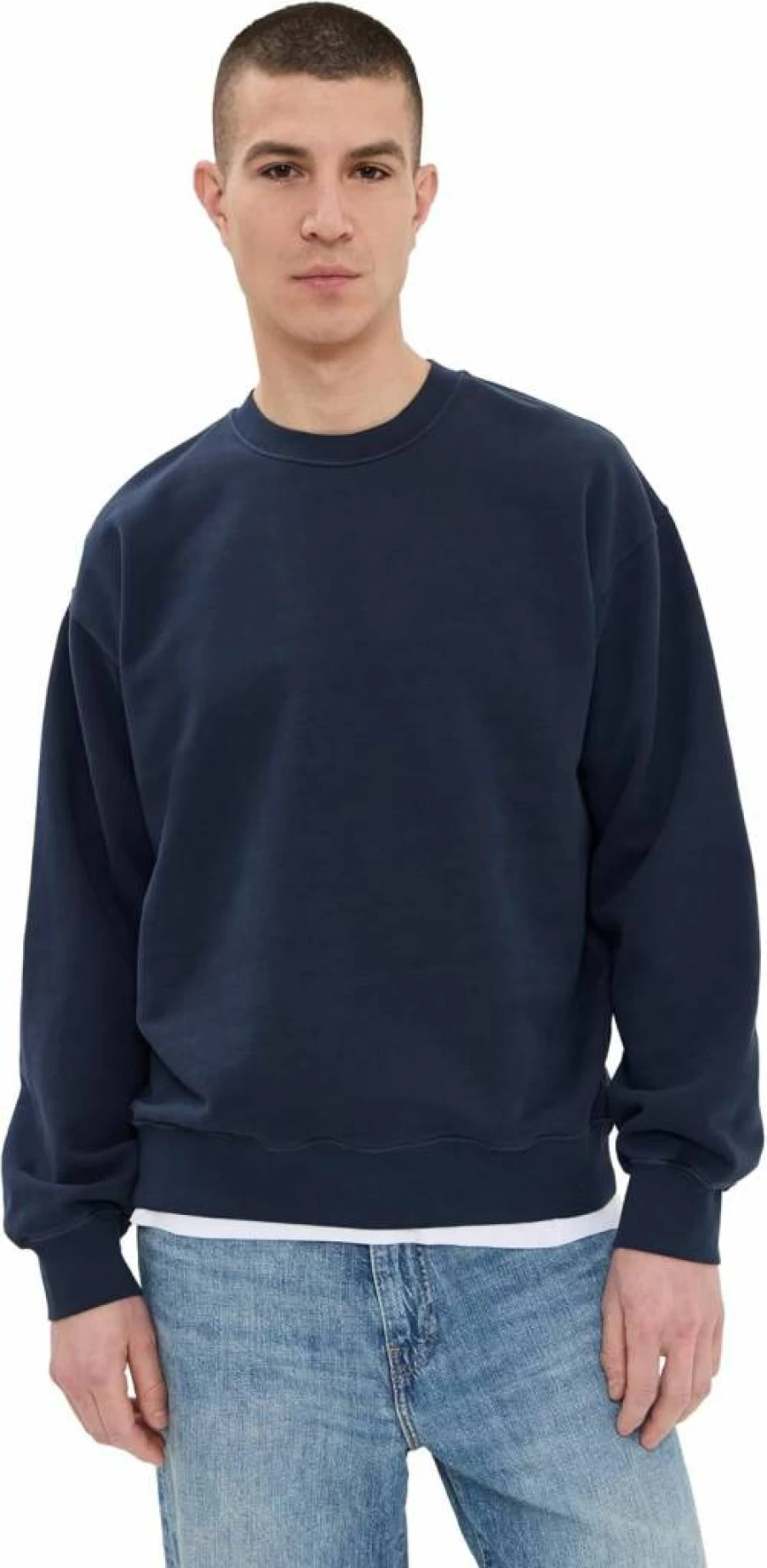 Madewell Men's Woodland Print Crewneck Sweatshirt - Casual Comfort Fit Pullover
