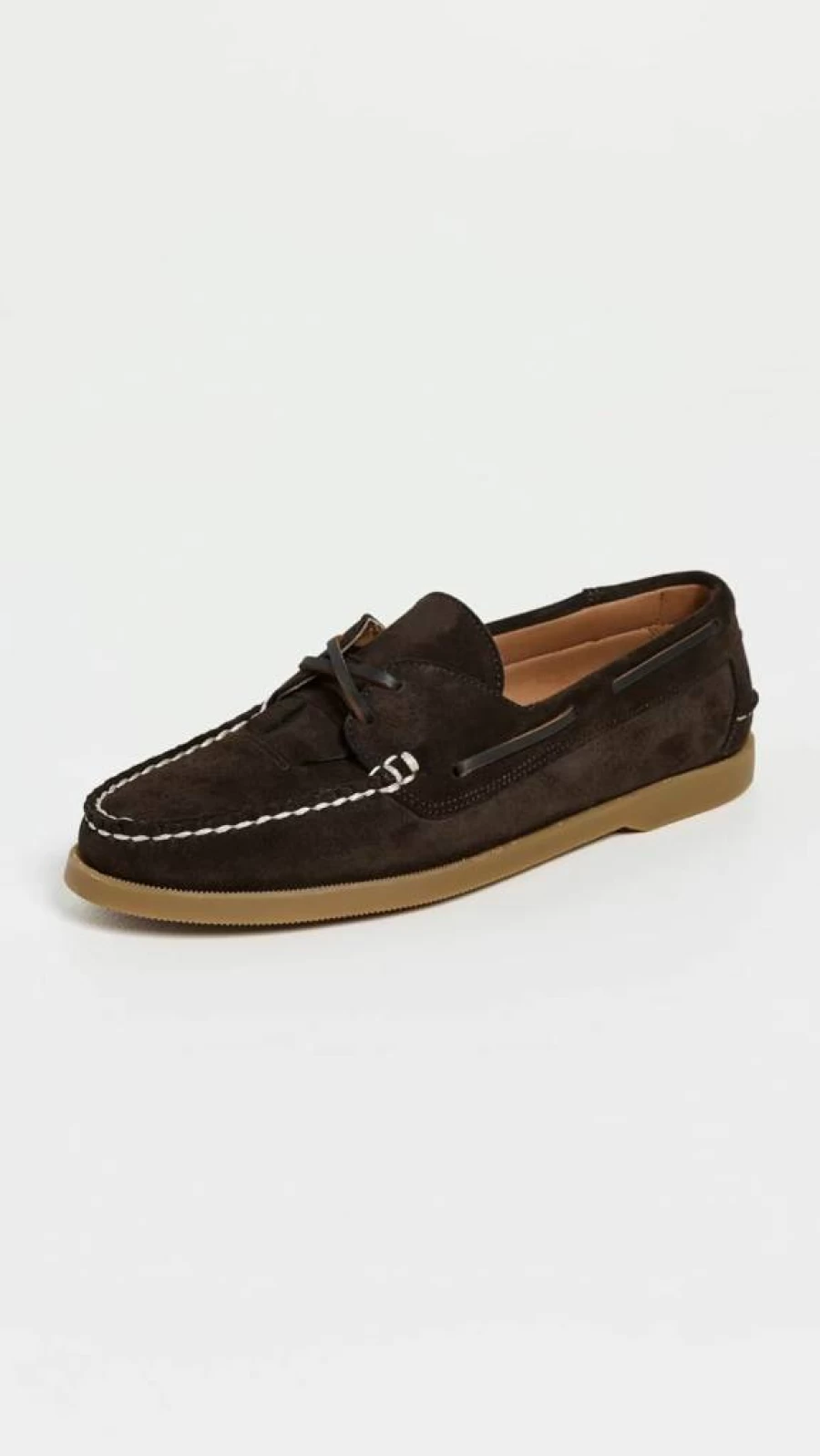 Hereu Women's Nautical Suede Ballet Flats - Classic Boat Shoes for Women