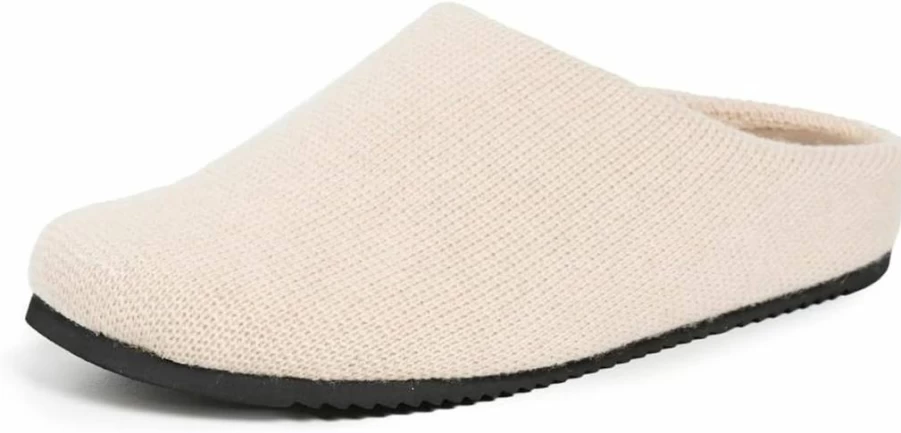 R0AM Women's Luxury Cashmere Clogs - Soft Comfortable Slippers for Indoor and Outdoor Use