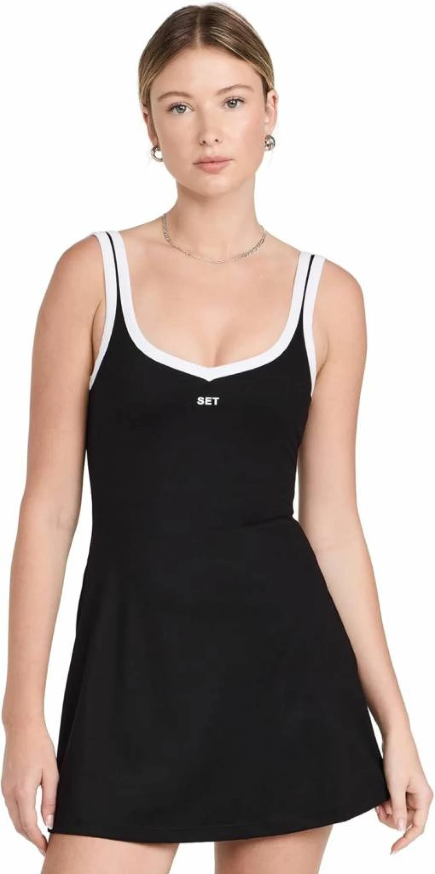 SET Active Women's Sweetheart Sports Dress - Workout & Gym Bodycon Outfit