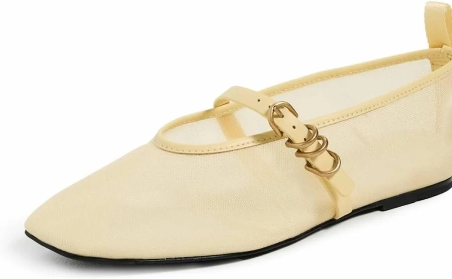 Rag & Bone Women's Spire Mary Jane Flats - Classic Leather Ballet Flat Shoes for Women