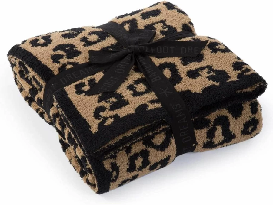 Barefoot Dreams CozyChic Throw Blanket for Women - Ultra Soft Luxe Wild Pattern Throws for Home & Gifting