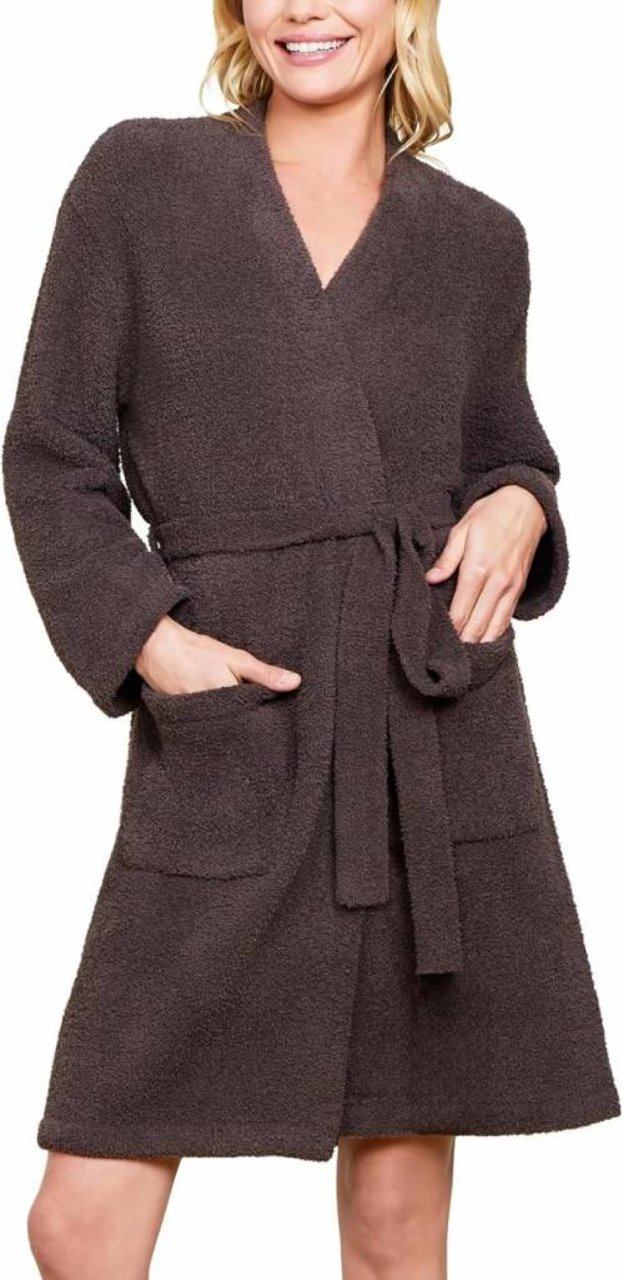 Barefoot Dreams Cozychic Womens Robe - Ultra Soft Luxe Loungewear Solid Wrap