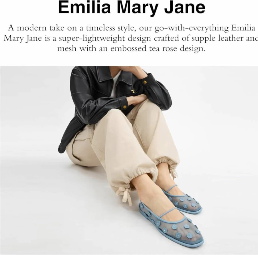 Amazon Women's Emilia Mary Jane Flat Shoes - Comfortable & Stylish Slip-On Loafers