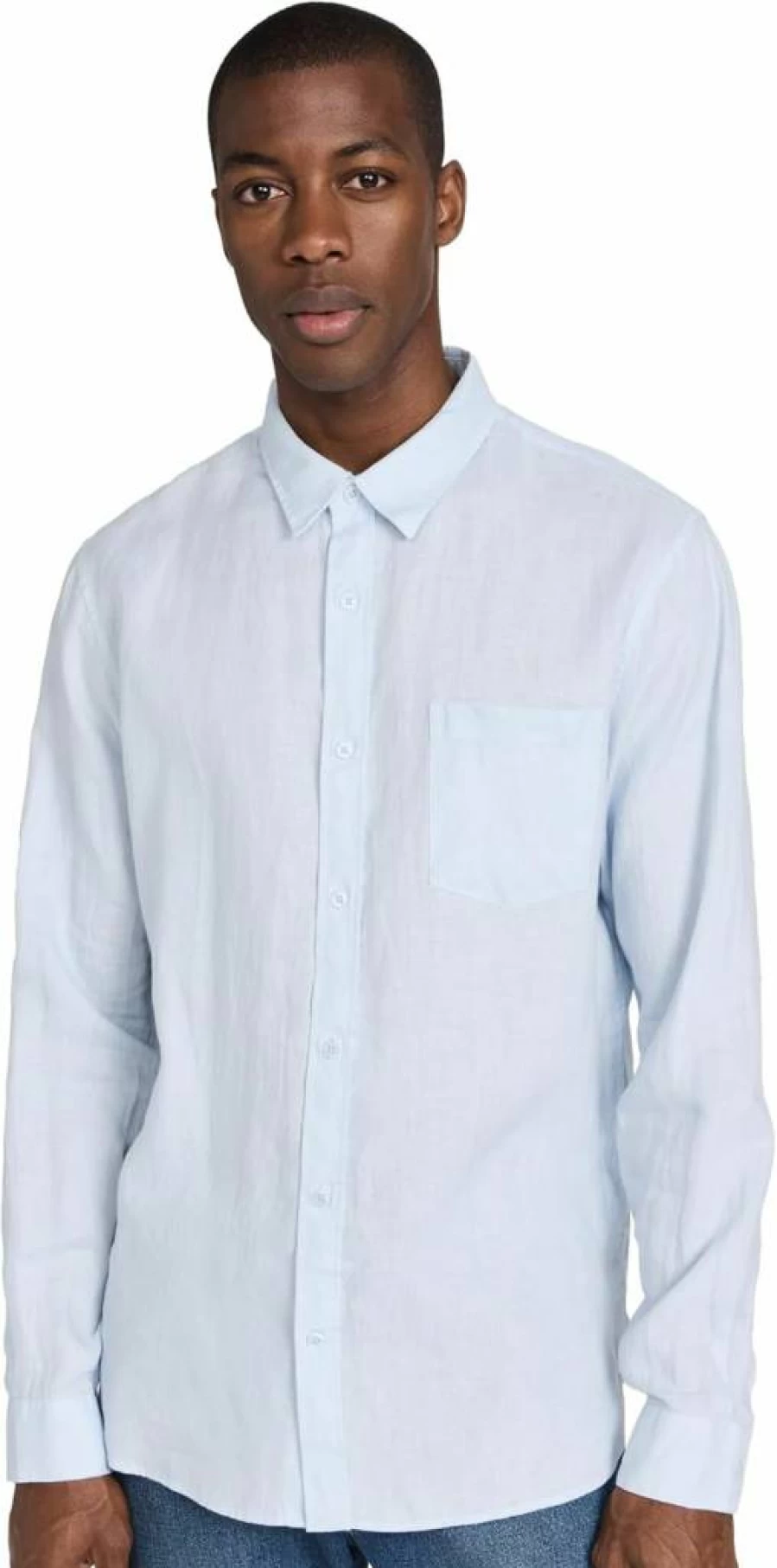 Vince Men's Premium Linen Shirt - Breathable Summer Casual Button-Up Shirt for Men