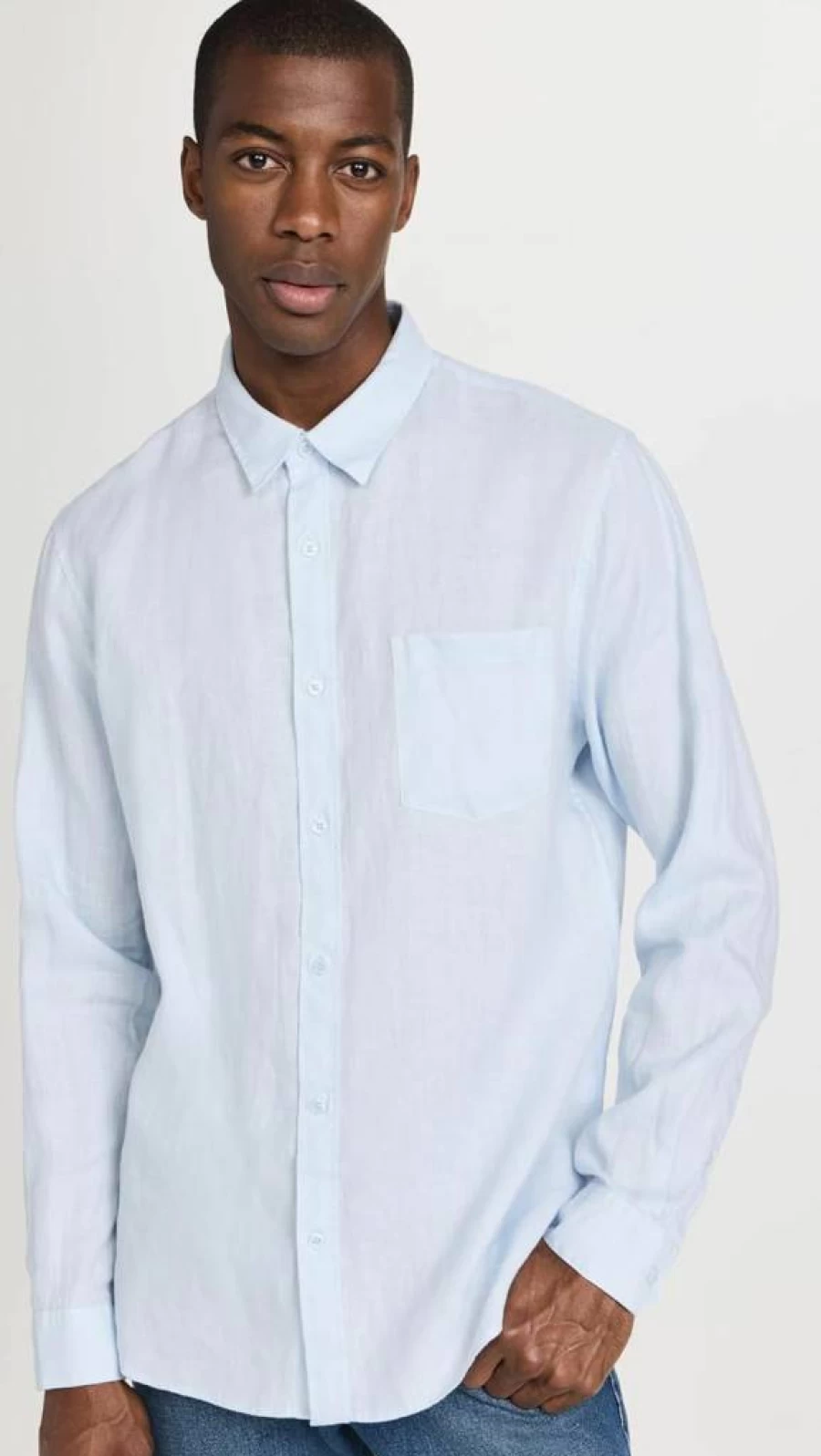 Vince Men's Premium Linen Shirt - Breathable Summer Casual Button-Up Shirt for Men