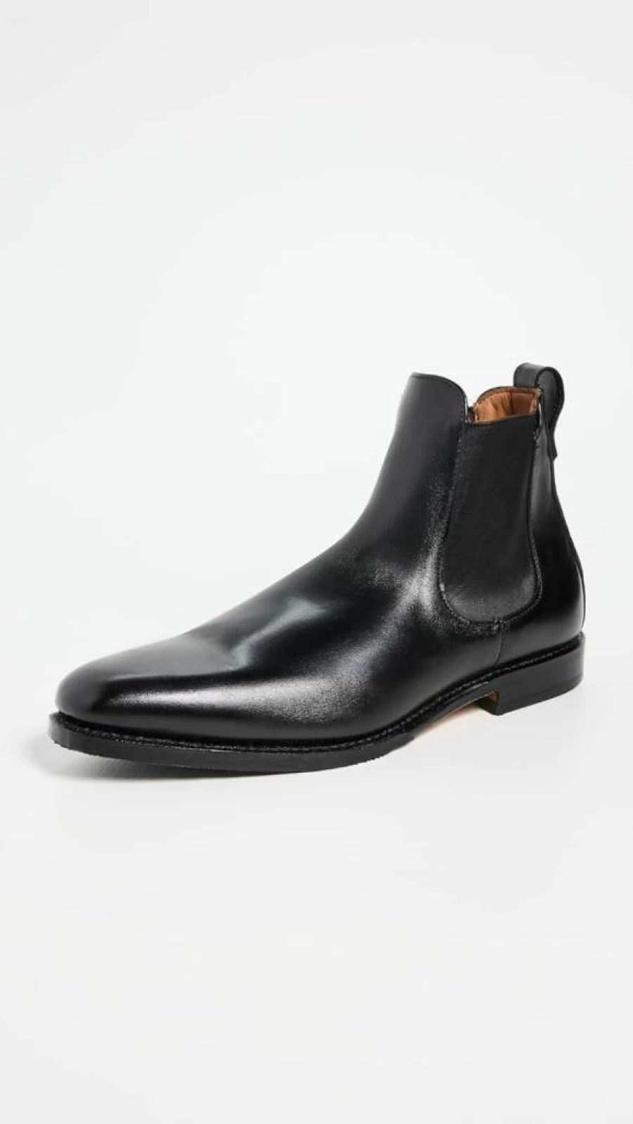 Allen Edmonds Men's Liverpool Chelsea Boots in Black - Premium Leather Dress Boots Size 14 D (US)