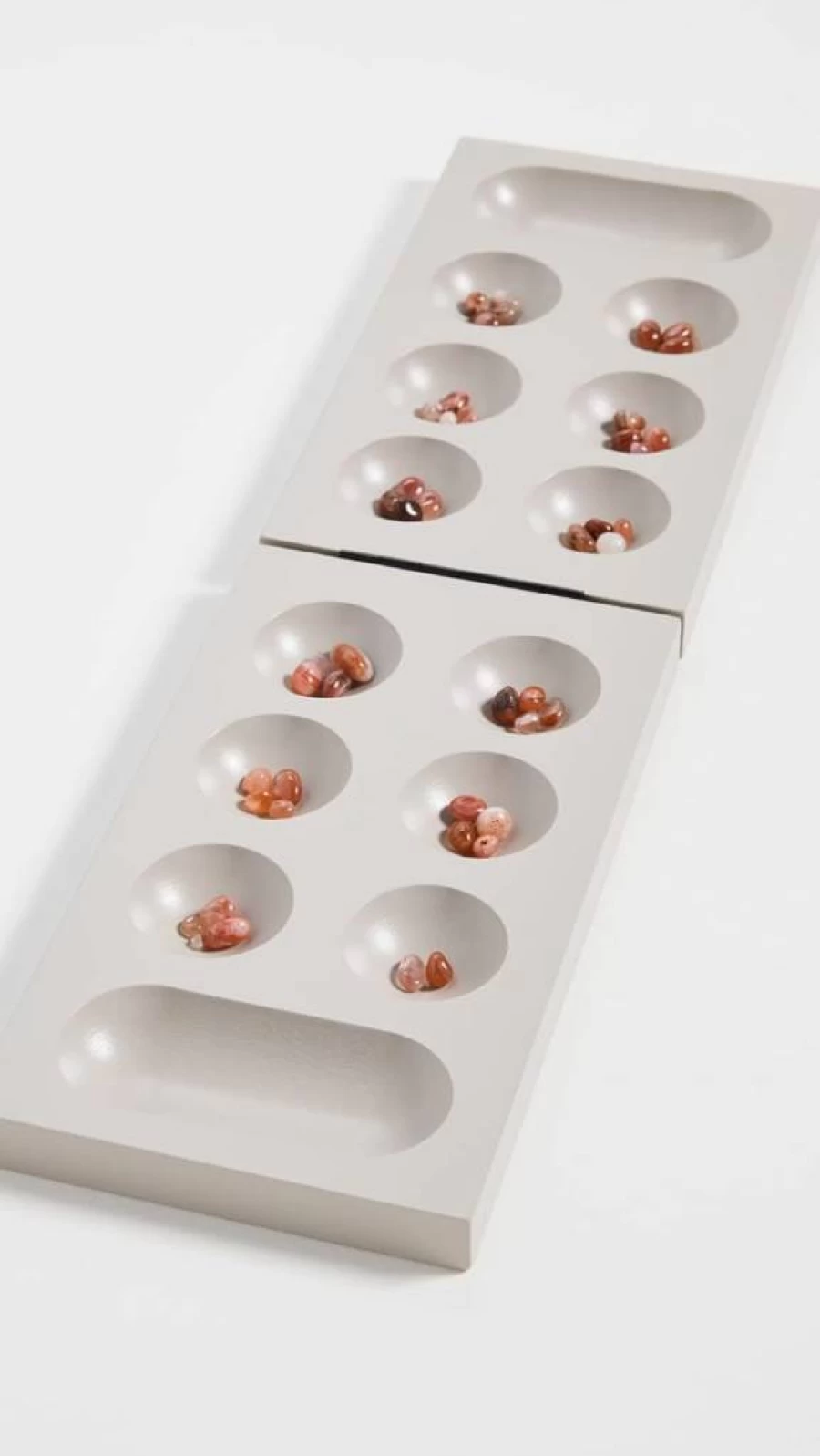 PrintWorks Kalaha Mancala Board Game for Women - Traditional Wooden Strategy Game