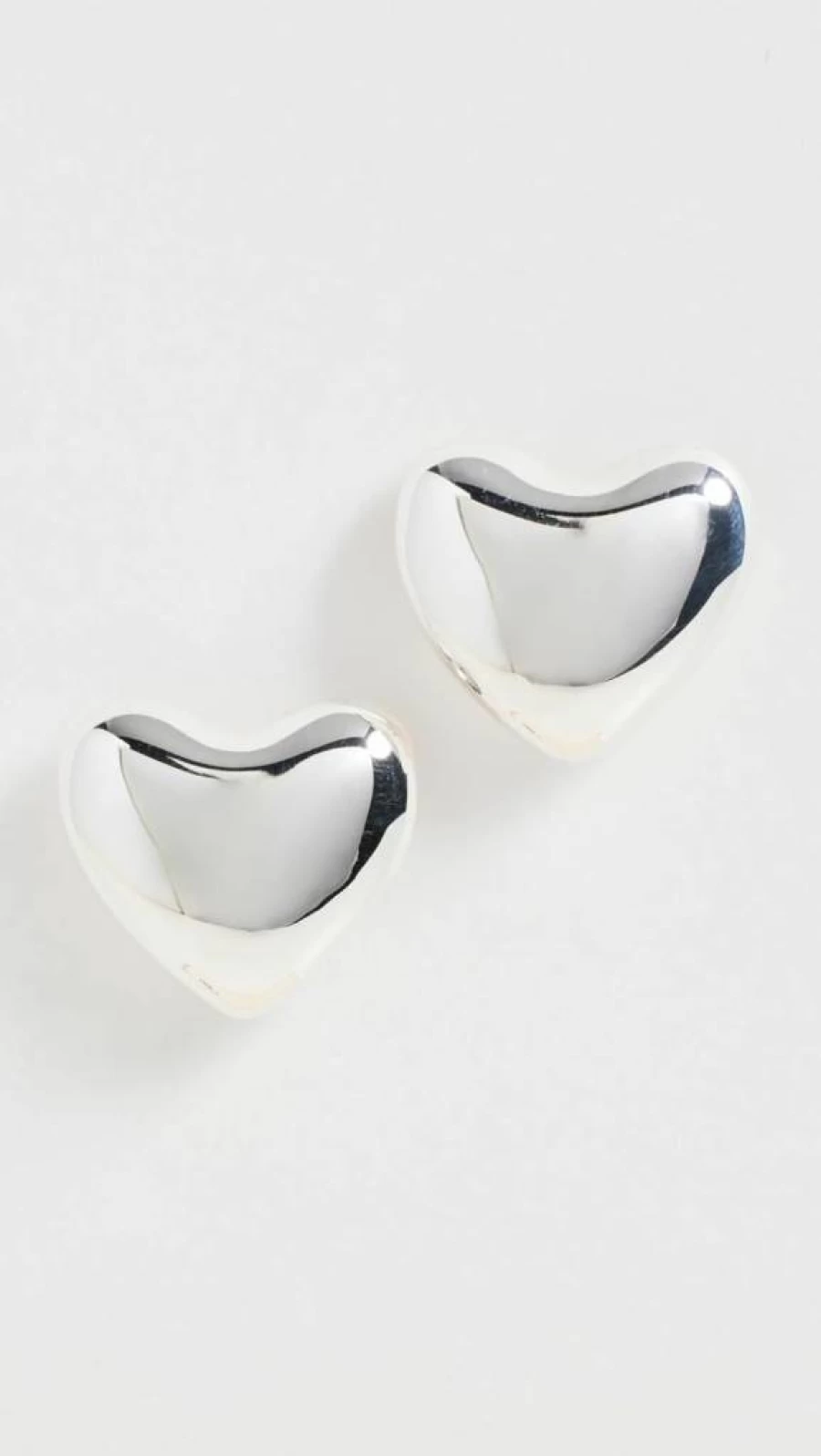 Annika Inez Small Heart Earrings for Women - Dainty Voluptuous Studs