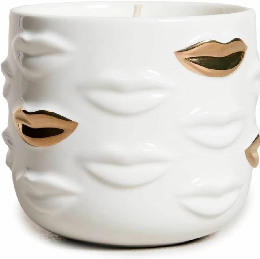 Jonathan Adler Muse Bouche D'Or Scented Candle in White - Luxury Home Fragrance