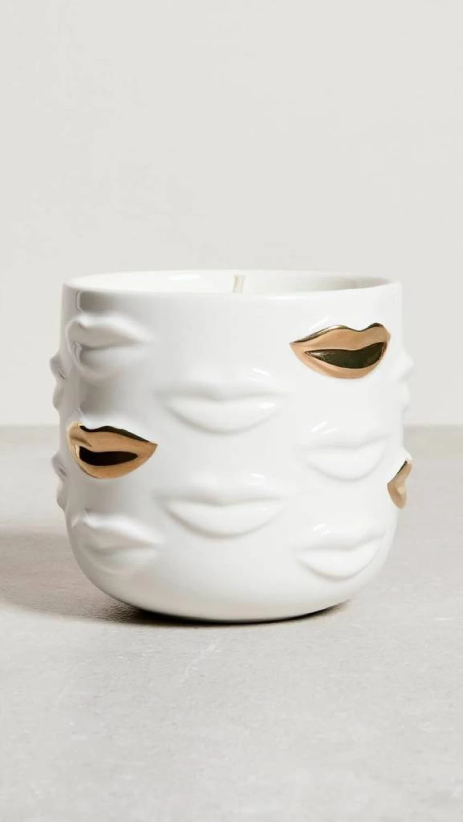 Jonathan Adler Muse Bouche D'Or Scented Candle in White - Luxury Home Fragrance