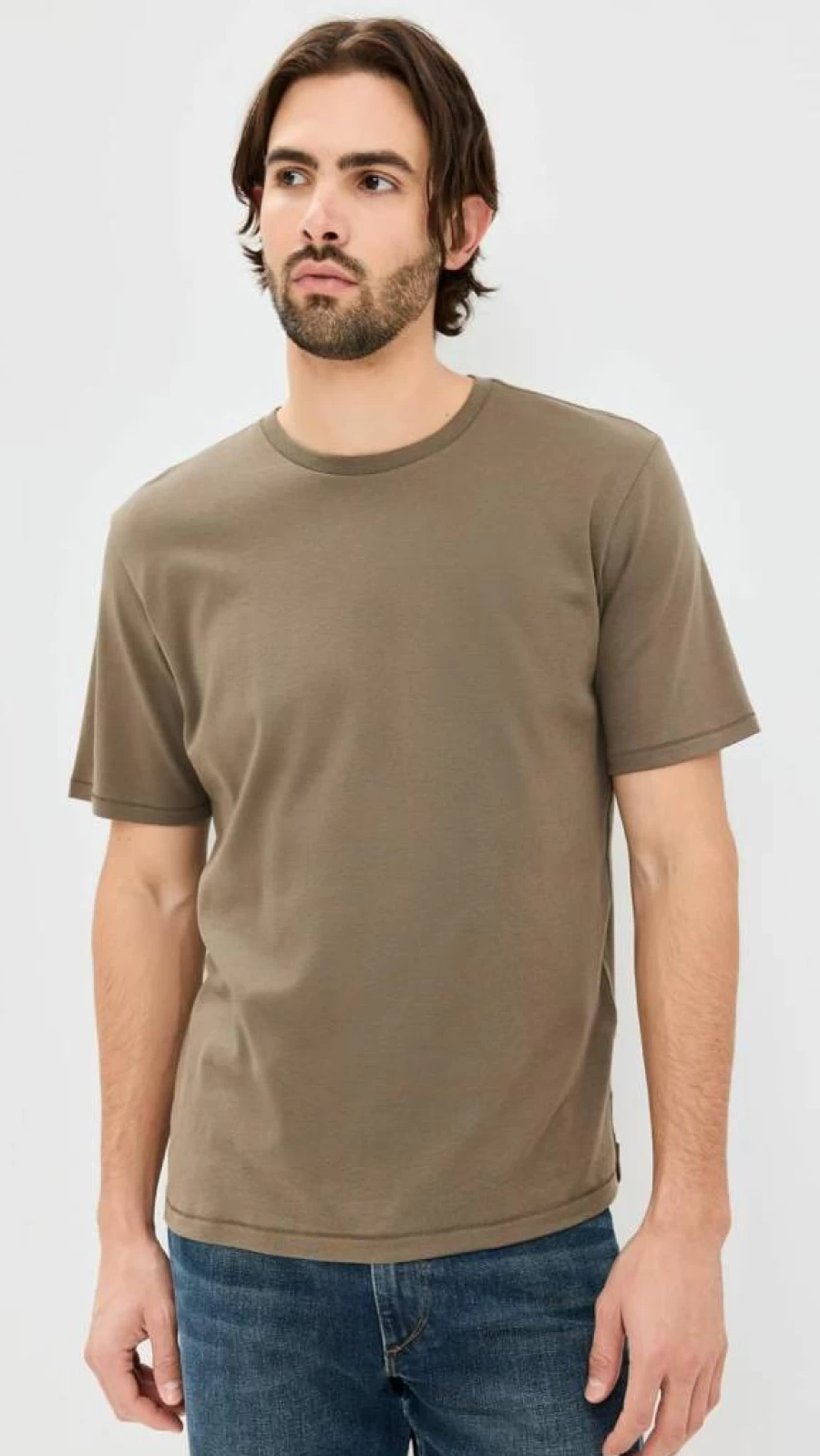 Rag & Bone Men's Pima Cotton Interlock T-Shirt – Premium Soft Crewneck Tee