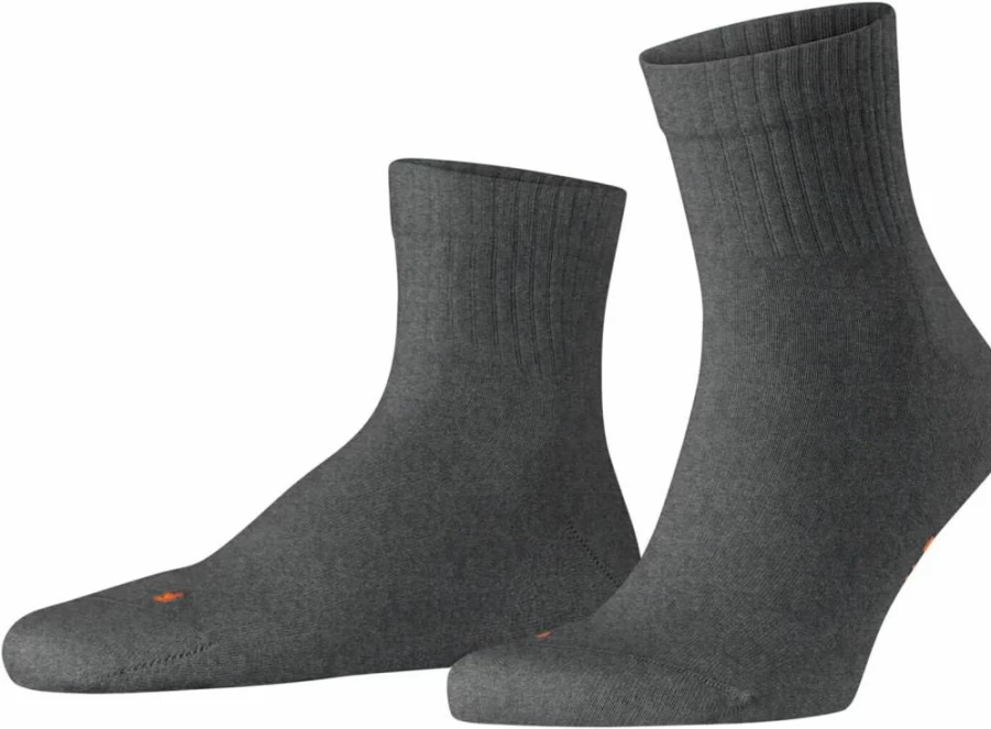 FALKE Unisex Running Ribbed Cotton Socks - Breathable Athletic Socks for Men & Women - 1 Pair