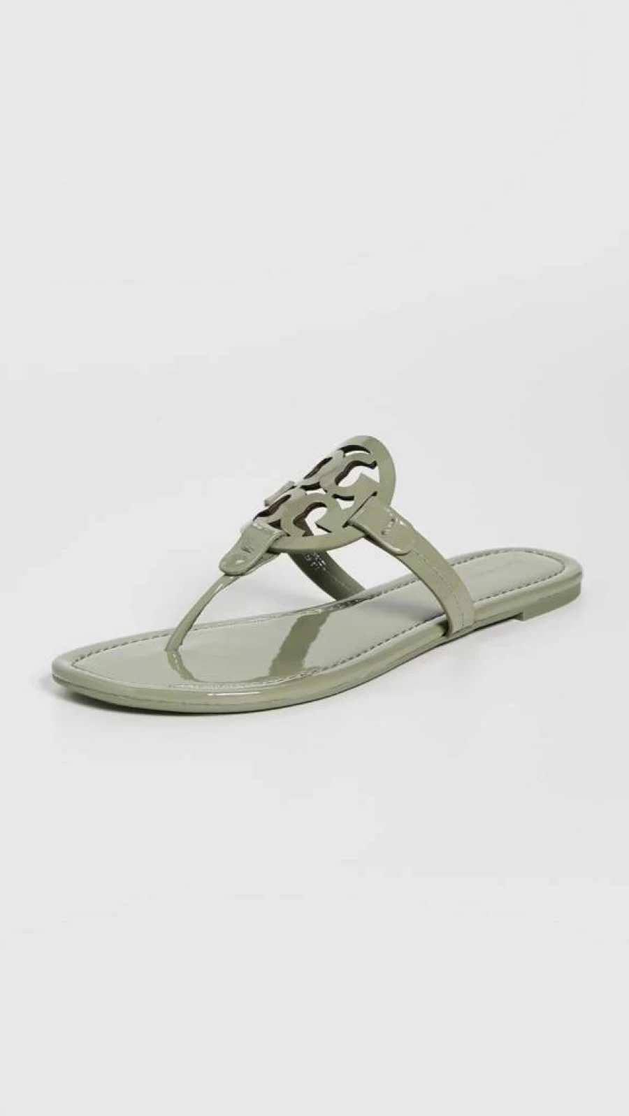 Tory Burch Women's Miller Leather Slide Sandals - Comfortable Flat Summer Slide Sandals for Women