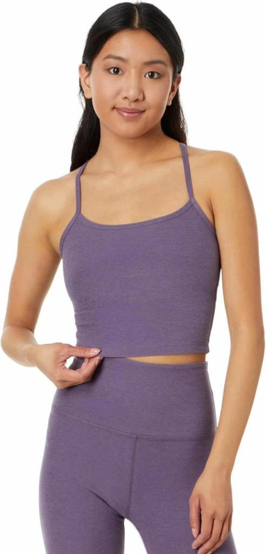 Beyond Yoga Women's Spacedye Slim Fit Cropped Racerback Tank Top for Yoga & Workouts