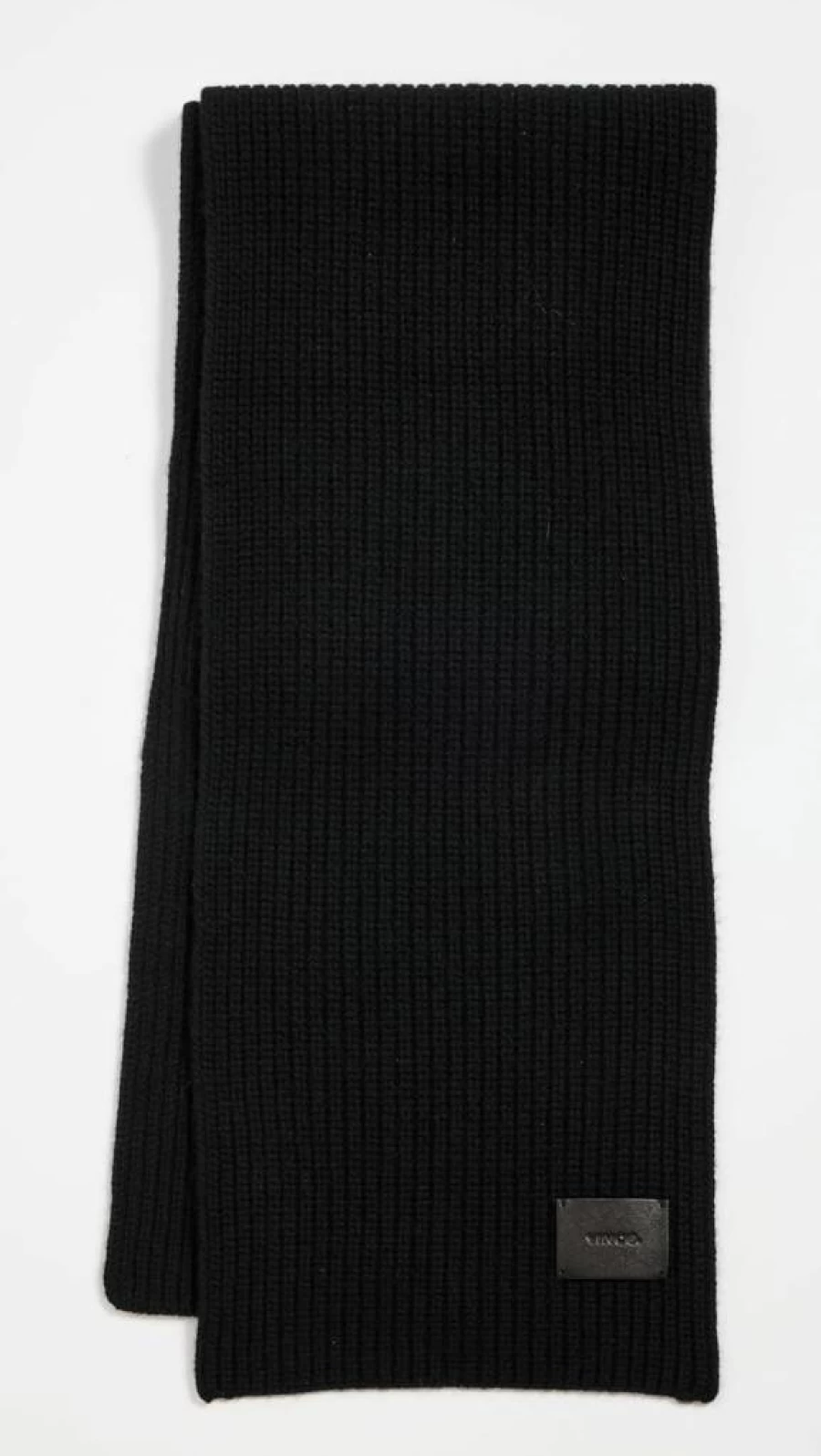 Vince Men's Cashmere Rib-Knit Scarf - Luxurious Soft Winter Accessory for Men