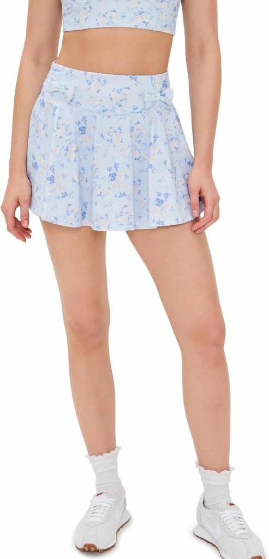 LOVESHACKFANCY Women's Corene Skirt Shorts - Floral Print High-Waisted Tennis Skort