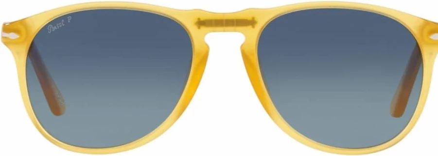 Persol PO9649S Aviator Sunglasses for Men & Women - Classic Polarized Pilot Style Lenses