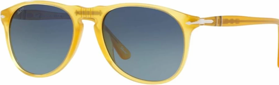 Persol PO9649S Aviator Sunglasses for Men & Women - Classic Polarized Pilot Style Lenses