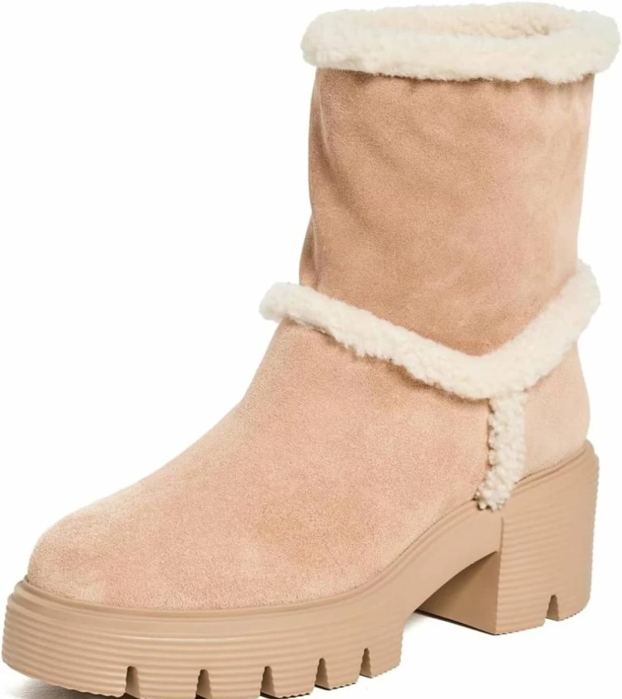 Stuart Weitzman Women's Lennox Ankle Booties | Leather Mid-Heel Boots for Women