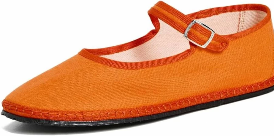ViBi VENEZiA Women's Classic Linen Mary Jane Shoes – Comfortable & Stylish Flat Slip-Ons