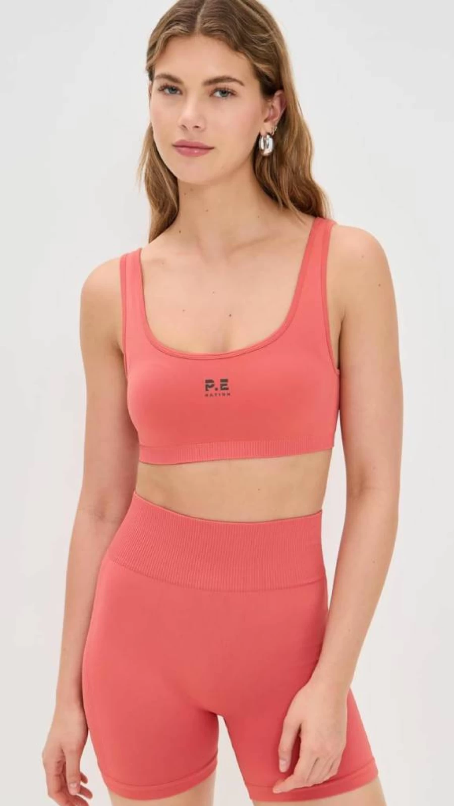 P.E NATION Women's Seamless Restore Sports Bra - High Support Workout Top for Fitness & Yoga