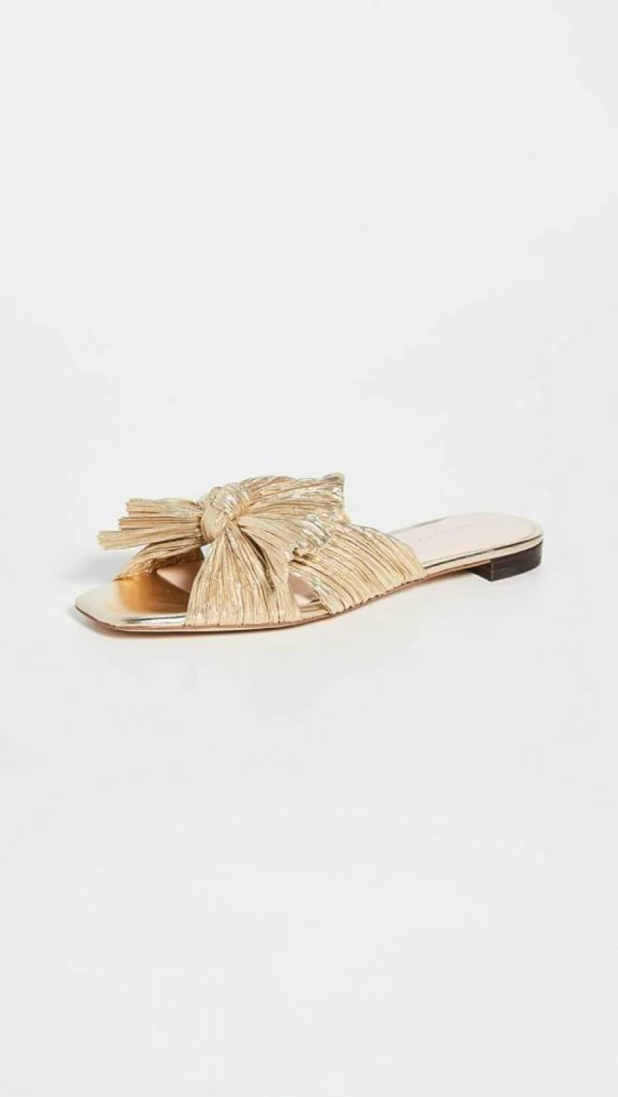 Loeffler Randall Daphne Women's Pleated Bow Slide Sandals