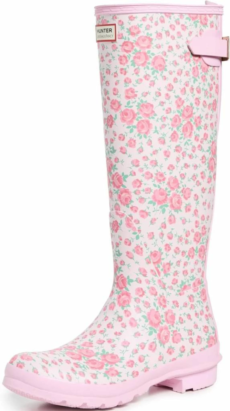 Hunter Women's Original Tall Adjustable Rain Boots - Loveshackfancy Collaboration Waterproof Outdoor Footwear