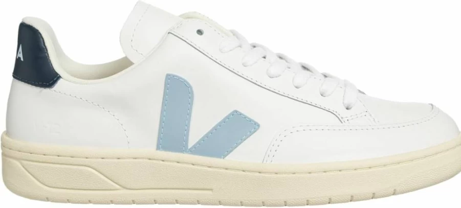 Veja Women's V-12 Extra White Leather Sneakers | Sustainable Vegan Eco-Friendly Fashion Shoes
