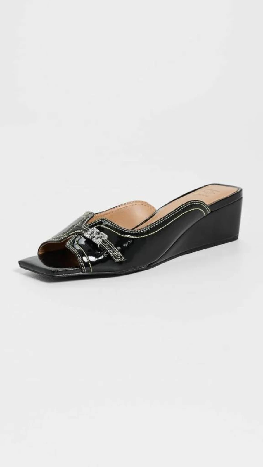 Ganni Women's Butterfly Wedge Mule Sandals | Stylish Summer Slide Shoes