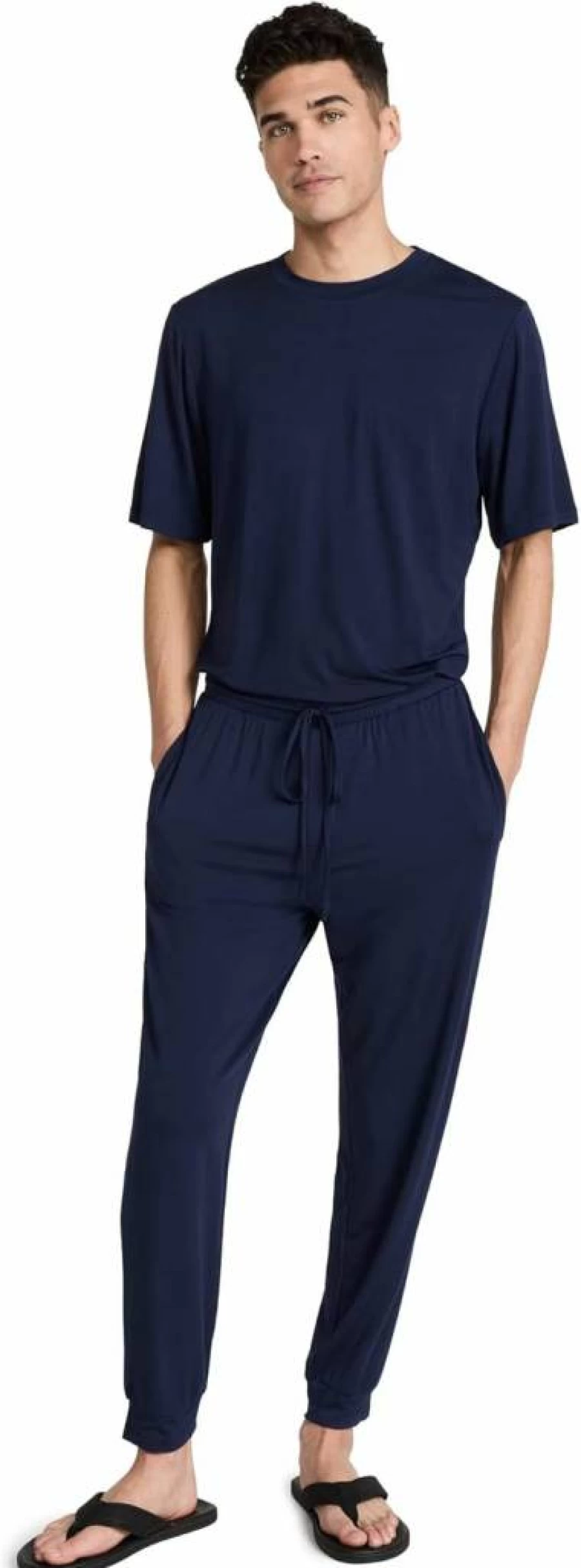 Eberjey Men's Henry Short Sleeve Pajama Set - Comfortable Sleepwear for Men