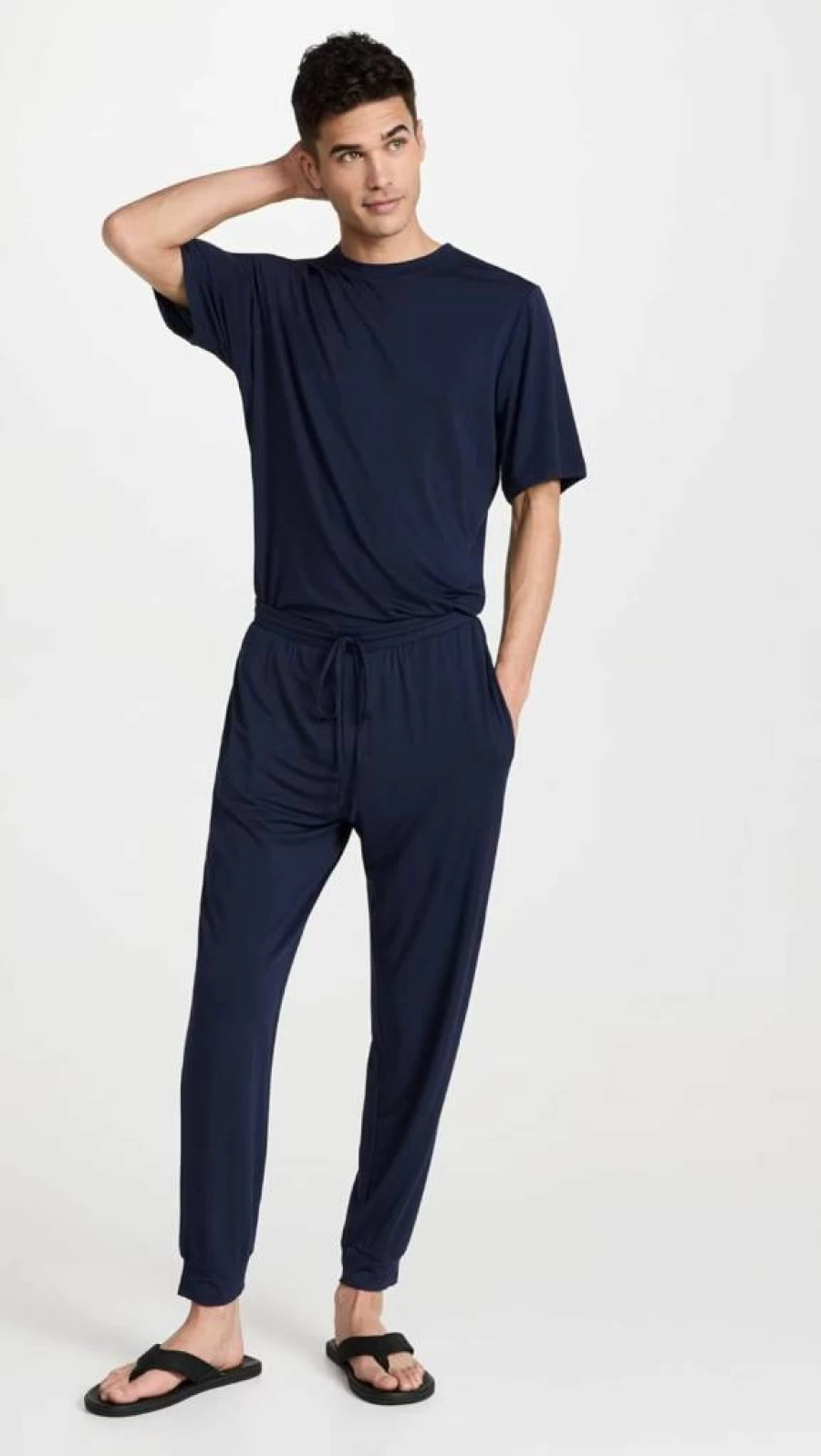 Eberjey Men's Henry Short Sleeve Pajama Set - Comfortable Sleepwear for Men