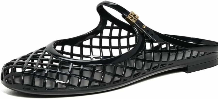 Tory Burch Women's Mellow Mary Jane Jelly Flats - Comfortable & Stylish Ballet Flat Shoes for Women