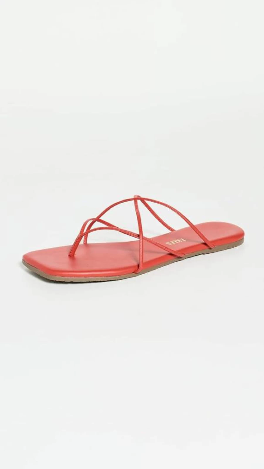 TKEES Women's Elle Flat Sandals - Square Toe Comfortable Casual Footwear