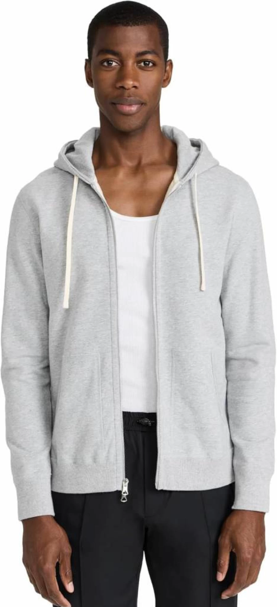 REIGNING CHAMP Men's Mid-Weight Terry Full Zip Hoodie - Premium Athletic Pullover for Men