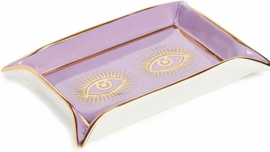 Jonathan Adler Eyes Decorative Valet Tray - Stylish Catchall Dish for Jewelry & Essentials