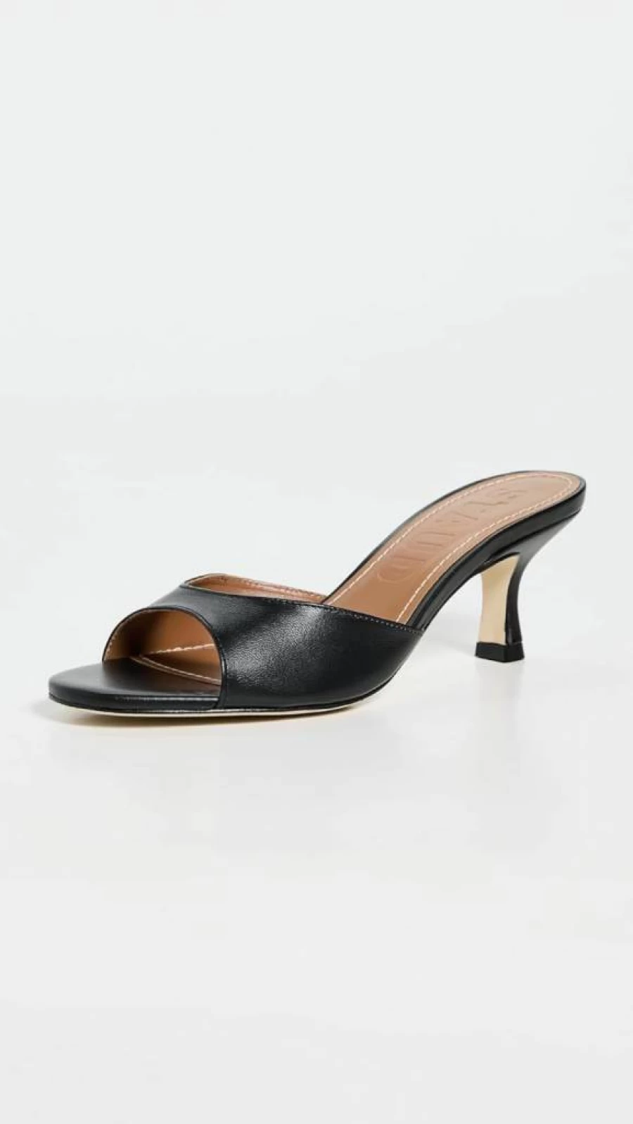STAUD Brigitte Black Mules for Women - Size 7 Medium US | Comfortable Slide Shoes